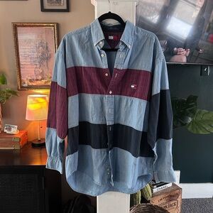 Vintage Tommy Hilfiger Oversized Denim Shirt